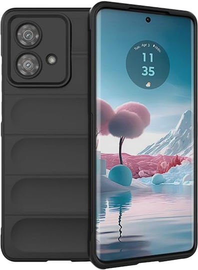 Umschlag Rückseite Silikon Schwarz (Motorola Edge 40 Neo - German)