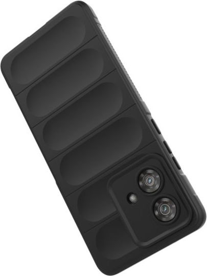 Umschlag Rückseite Silikon Schwarz (Motorola Edge 40 Neo - German)