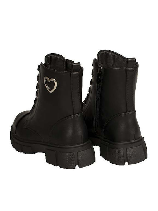 Kids Boots with Zipper Black