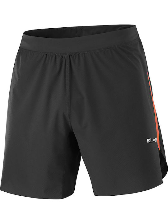 Men's Athletic Shorts Deep Black/fiery Red
