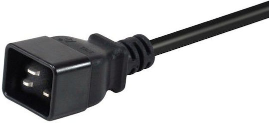 Equip IEC C20 - Schuko Kabel 3m Schwarz (112131)