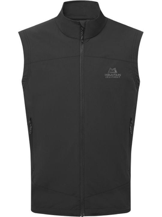 Sleeveless Athletic Jacket Waterproof and Windproof Black