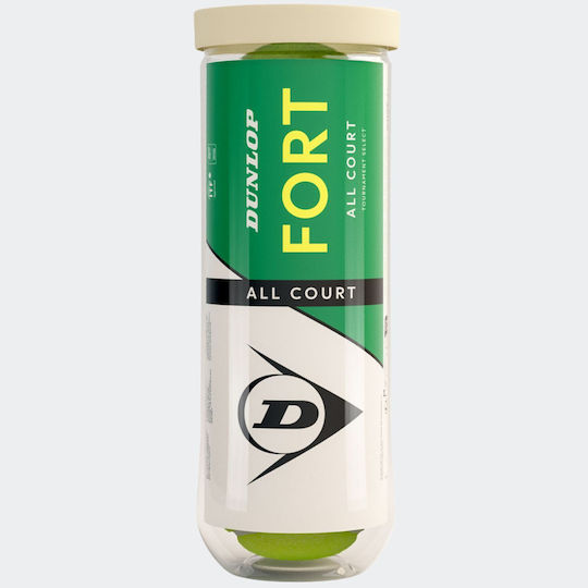 Mπαλακια Tεννις Dunlop D Tb Fort All Court Ts 3 Pet 601605 Κίτρινο