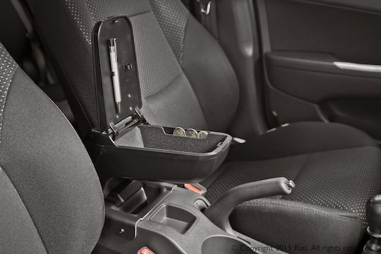 Rati Armster Car Leather Armrest for Seat Leon Black