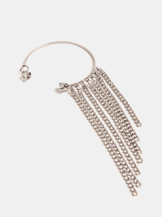 Κρεμαστό Ear Cuff Δεξί Ασημί Ασημί