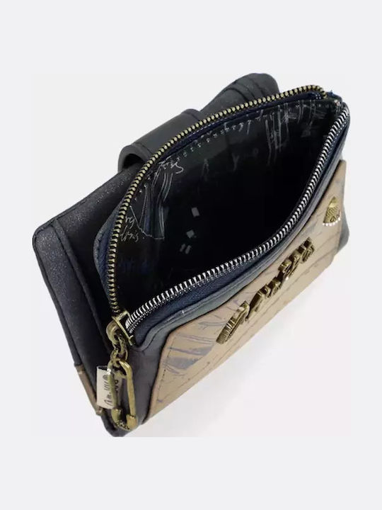 Small Fabric Women's Wallet Classic with RFID Blue