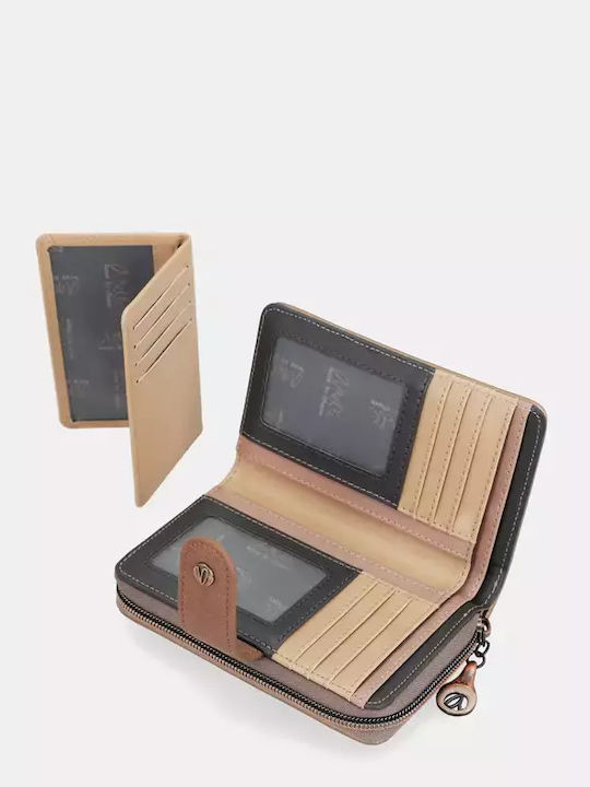 Μεγάλο Γυναικείο Πορτοφόλι με RFID Καφέ