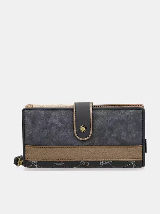 Large Fabric Women's Wallet Classic with RFID Black