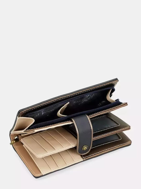 Large Fabric Women's Wallet Classic with RFID Black