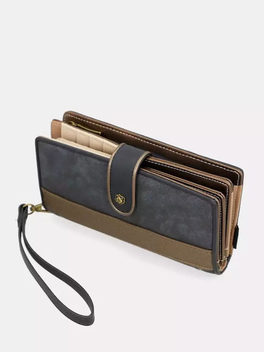 Large Fabric Women's Wallet Classic with RFID Black