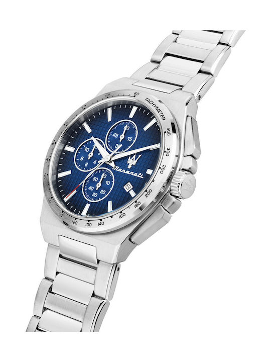 Maserati Men's Watch 41mm Chronograph Battery with White Metal Bracelet