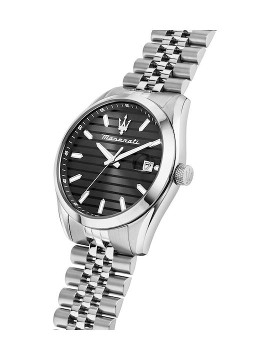 Maserati Attrazione Men's Watch 43mm Battery with White Metal Bracelet