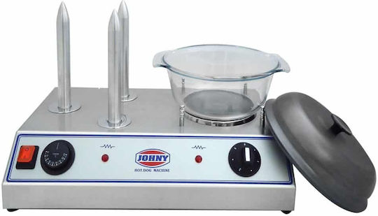 Johny Ak/1-ep3 Commercial Hot Dog Machine with Bread Warmer 2kW