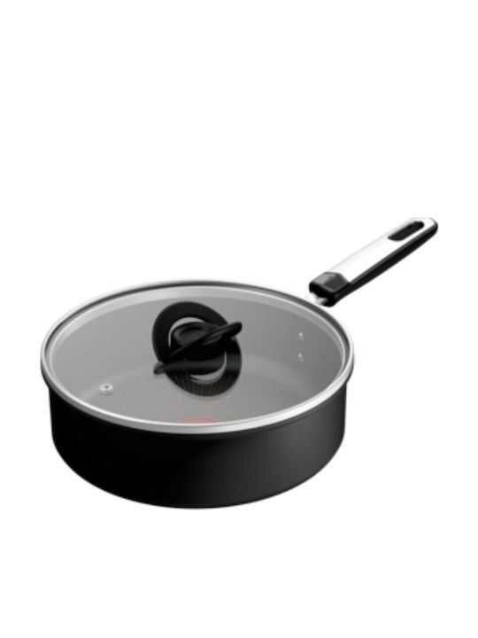 Tefal Excellence Saute Pan from Aluminum with Lid with Non-Stick Coating 24cm