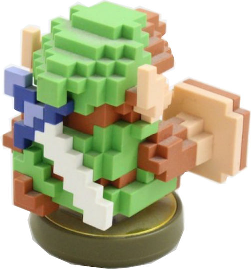 Nintendo Amiibo The Legend of Zelda Link 8-bit Style Character Figure for Wii U