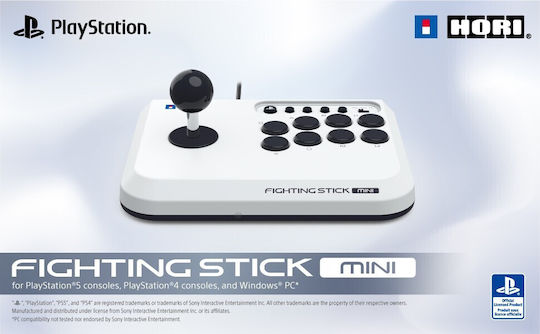 Hori Fighting Stick Mini Joystick Cu fir Compatibil cu PS5 / PS4