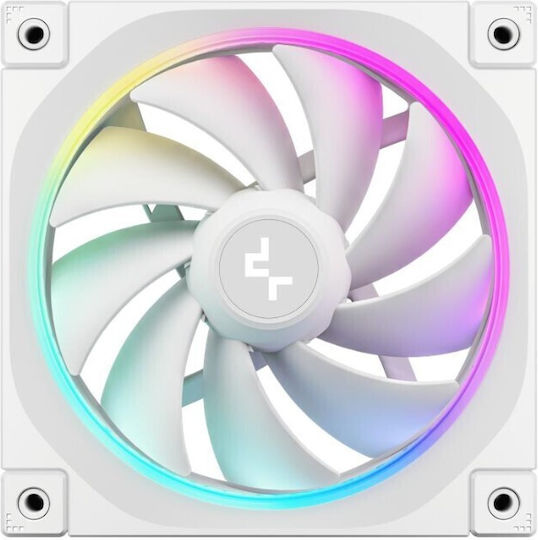 Deepcool FL12 Case Fan 120mm (2150rpm / 55cfm) με RGB Φωτισμό 3τμχ Λευκό