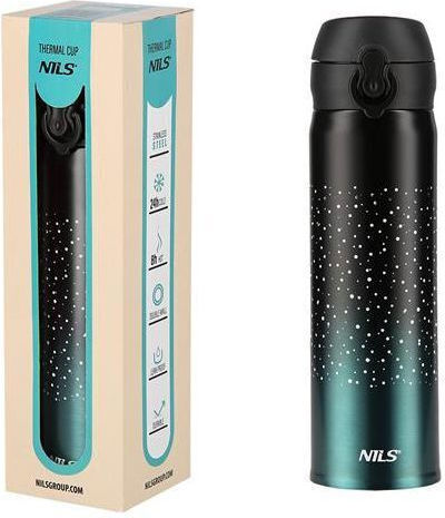 Nils Ποτήρι Θερμός Ανοξείδωτο 500ml Blue
