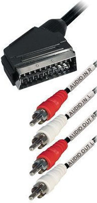 Cable Scart male - Composite male 3m Black 271-205