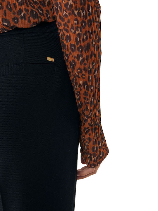 Women's Fabric Trousers Black