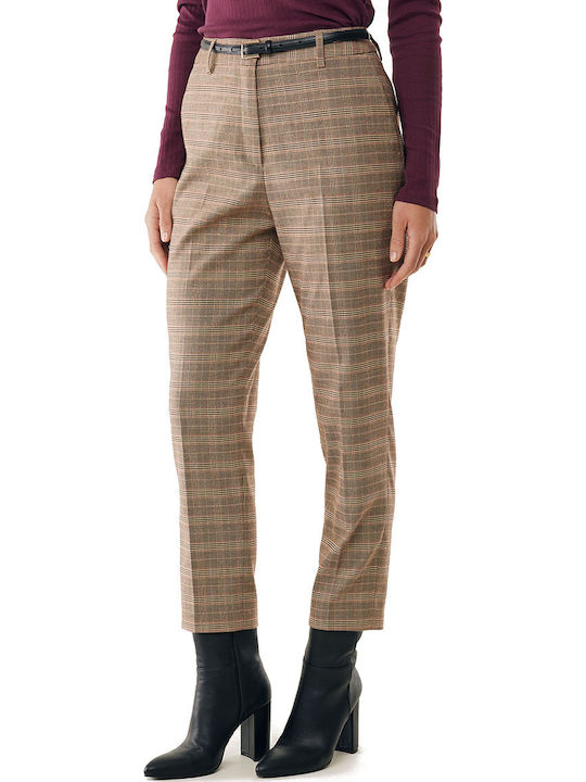 Women's Fabric Trousers Multicolor
