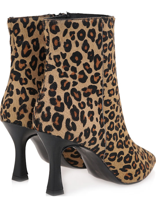 Leder Stiefeletten Damen Mehrfarbig