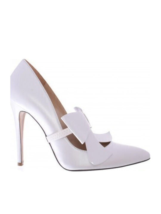 Pumps mit hohem Absatz Weiß