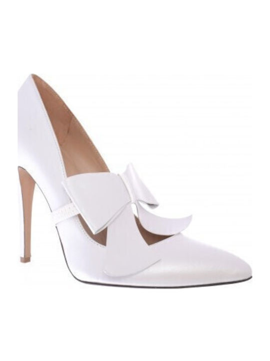 Pumps mit hohem Absatz Weiß