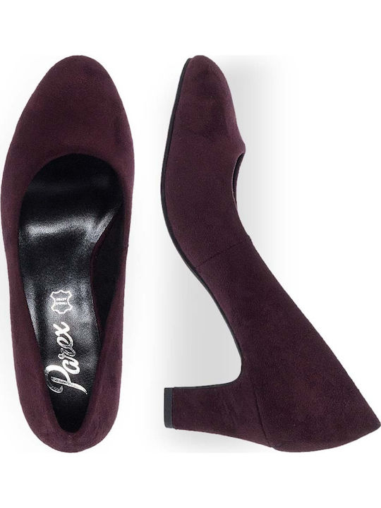 Suede Burgundy Heels