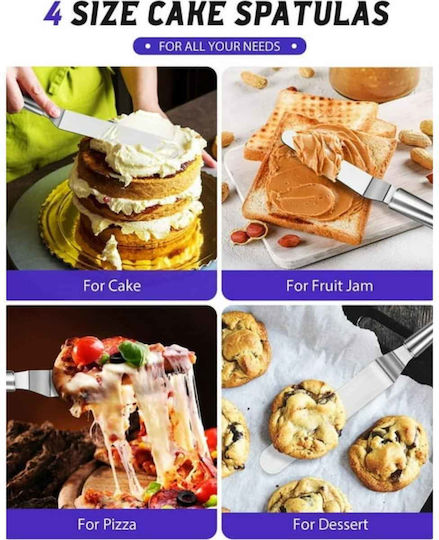 Uncle George Inox Icing Spatula 4pcs
