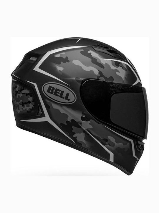 Bell Qualifier Stealth Camo Matte Black/White Κράνος Μηχανής Full Face DOT / ECE 22.05 1527gr