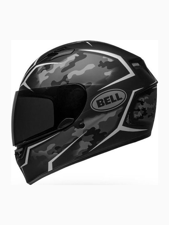 Bell Qualifier Stealth Camo Matte Black/White Κράνος Μηχανής Full Face DOT / ECE 22.05 1527gr