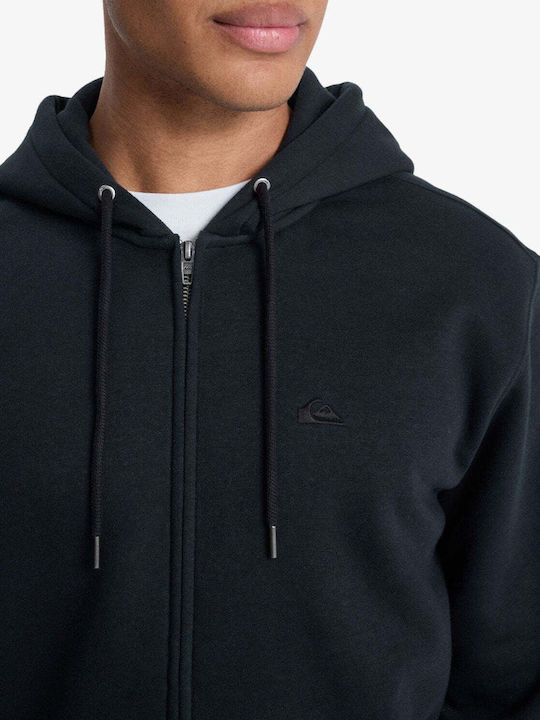 Salt Water Sweatshirt with Hood Black