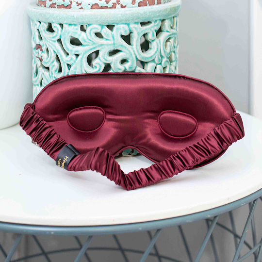 Burgyndy Silk Sleep Mask 6a 22mm