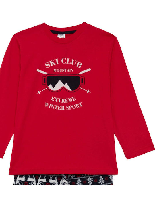 Minerva Παιδική Πιτζάμα Χειμωνιάτικη Ski Club