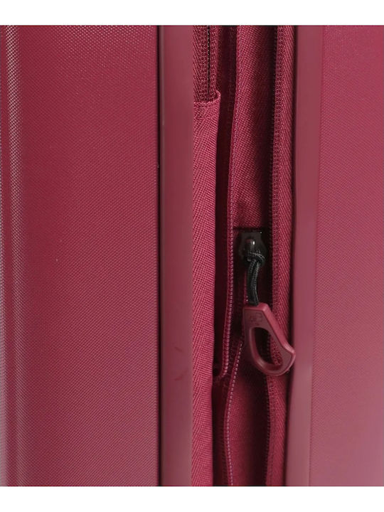 Mandarina Duck Logoduck+ Valiză de Călătorie de Cabină Dură Burgundy cu 4 Roți Înălțime 55 cm