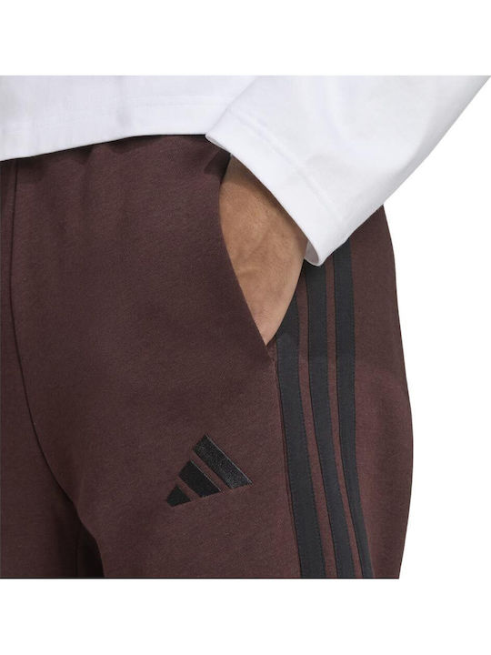 Essentials 3-stripes Sweatpants Brown