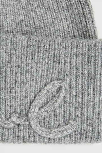 Beanie Beanie Knitted in Gray color