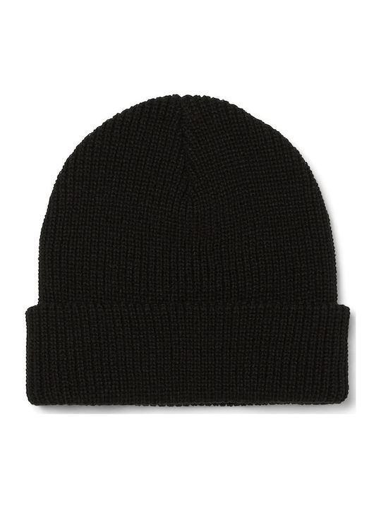 Usual Cuff Beanie Beanie Knitted in Black color