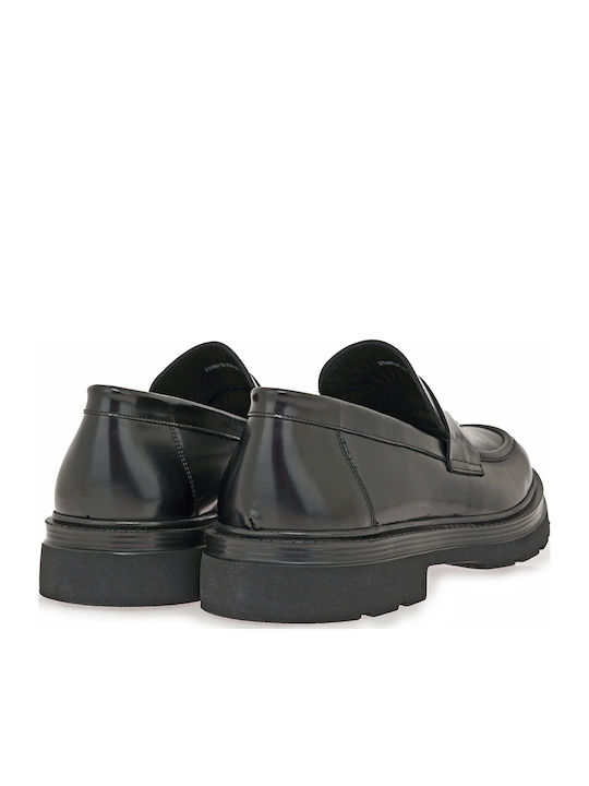 Men's Leather Loafers Black