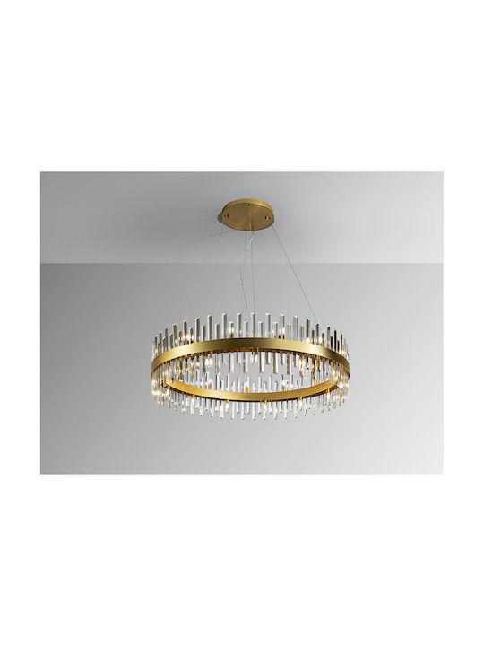 Kronleuchter 26xEingebaute LED Ø30cm mit Kristallen Gold 364928