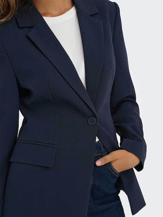 Only Long Women's Blazer Tlr Blue