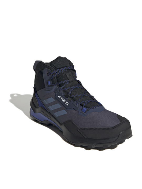 adidas Terrex Ax4 Mid Gtx Men's Hiking Boots Waterproof with Gore-Tex Membrane Blue