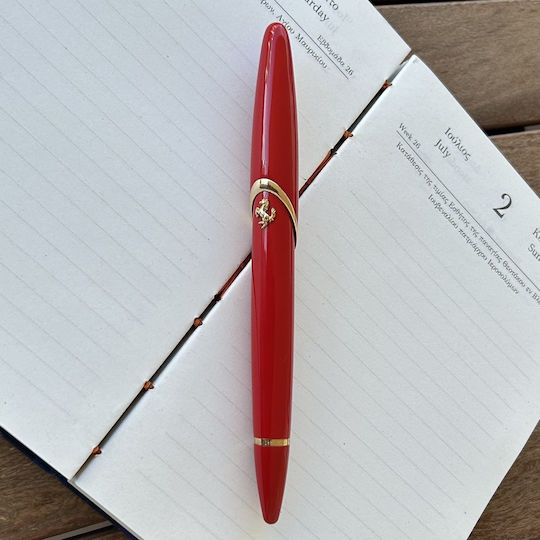 Montegrappa Πένα Γραφής Ροζ με Μπλε Μελάνι