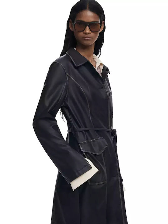 Lilly Damen Black Trenchcoat