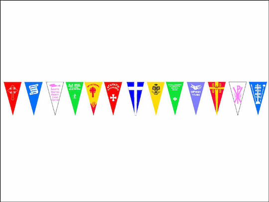 Religiöse Flagge mit Bangs Gurtel
