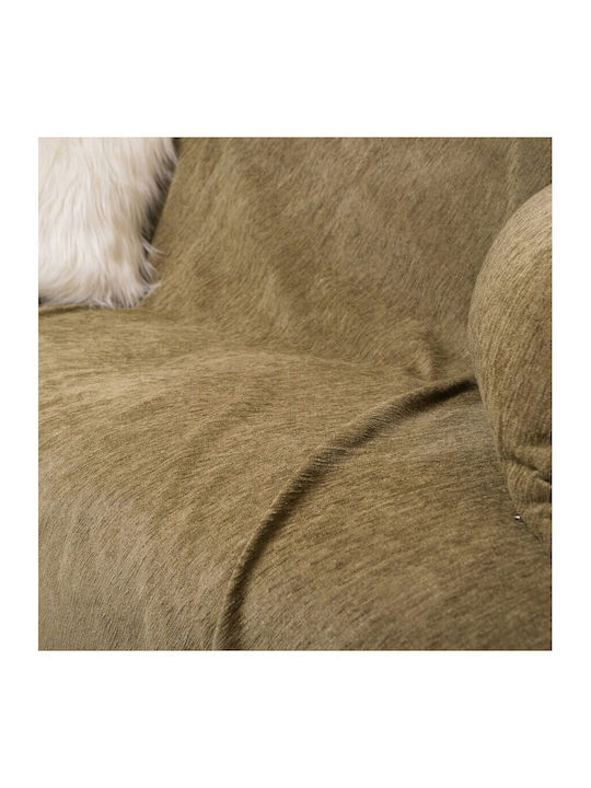Teoran Basic Viersitzer-Sofa Überwurf Chenille 180x350cm 15
