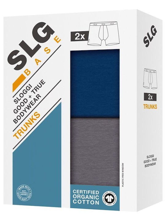 Men's Boxers Blue/Dark Grey 2Pack