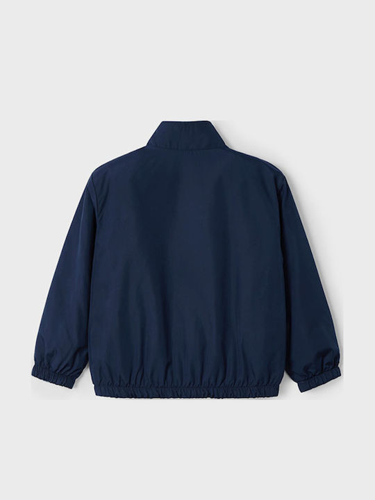 Kids' Casual Jacket Windproof Double Sided Navy Blue