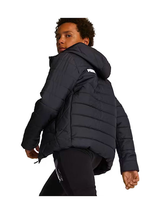 Kids' Sports Jacket Short with Hood Black